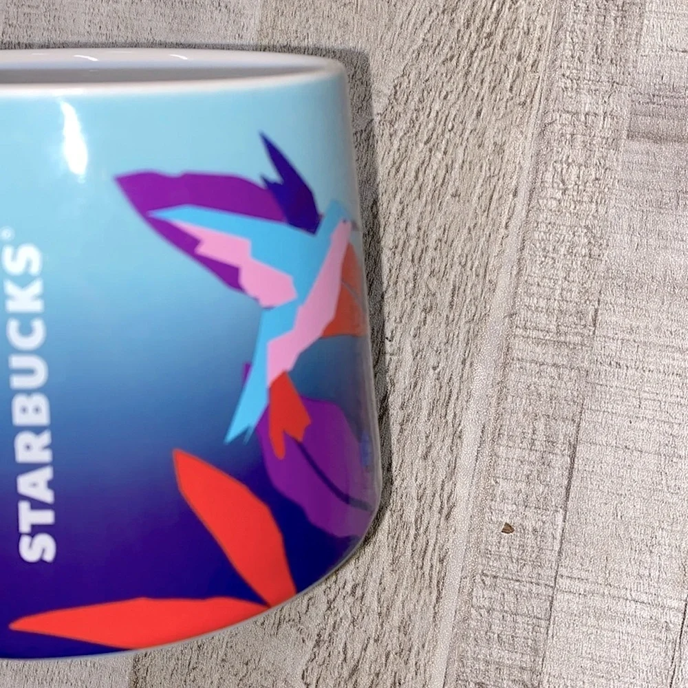 Starbucks 2023 hummingbird spring coffee mug discontinued 14 ounce
